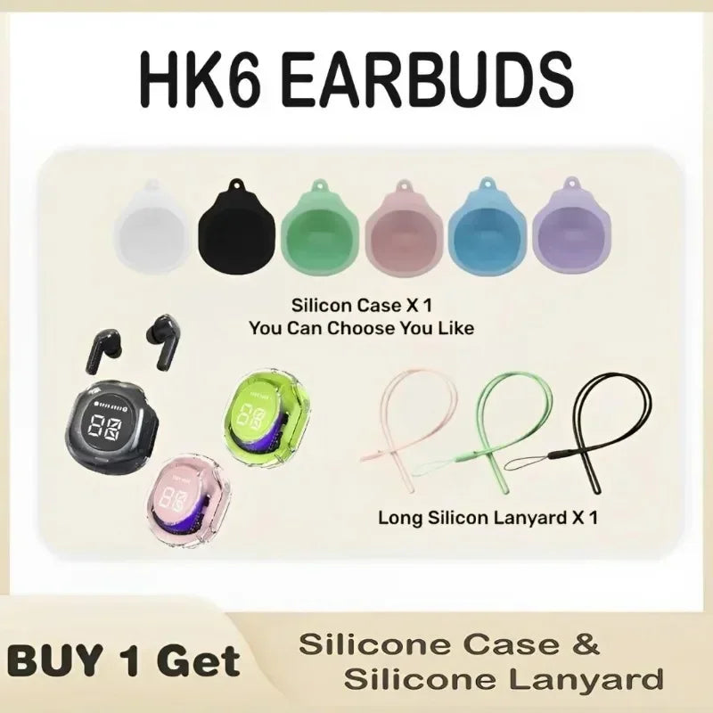 T8 Wireless Bluetooth Earbuds with LED Digital Display, HiFi Stereo Sound, TWS In-Ear Headphones with Charging Case, Touch Control & Built-in Mic