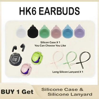 T8 Wireless Bluetooth Earbuds with LED Digital Display, HiFi Stereo Sound, TWS In-Ear Headphones with Charging Case, Touch Control & Built-in Mic