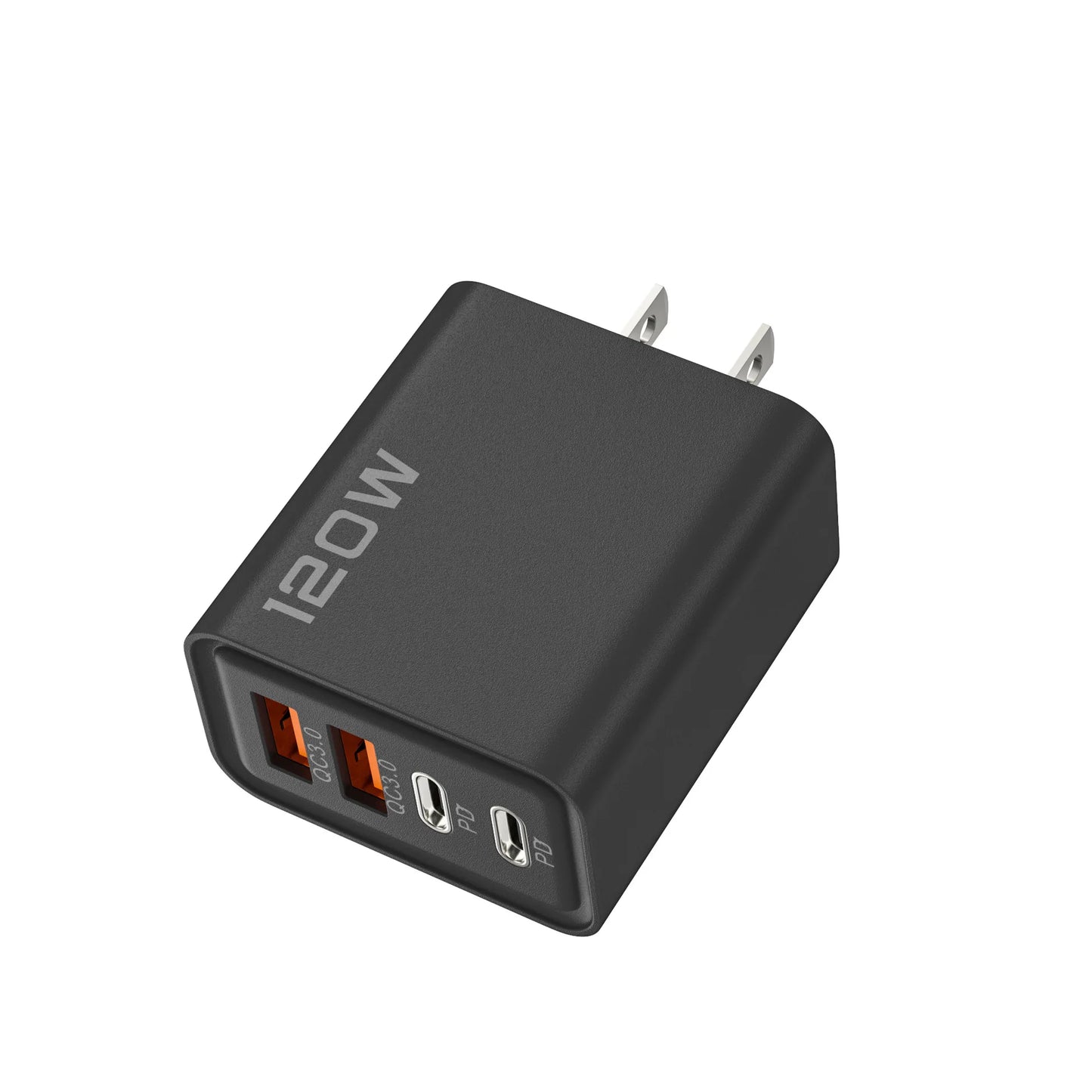 120W Multi Port USB Type C Quick Fast Charger PD QC3.0 Wall Power Adapter EU US UK Plug For iPhone 17 16 15 14 Samsung Xiaomi