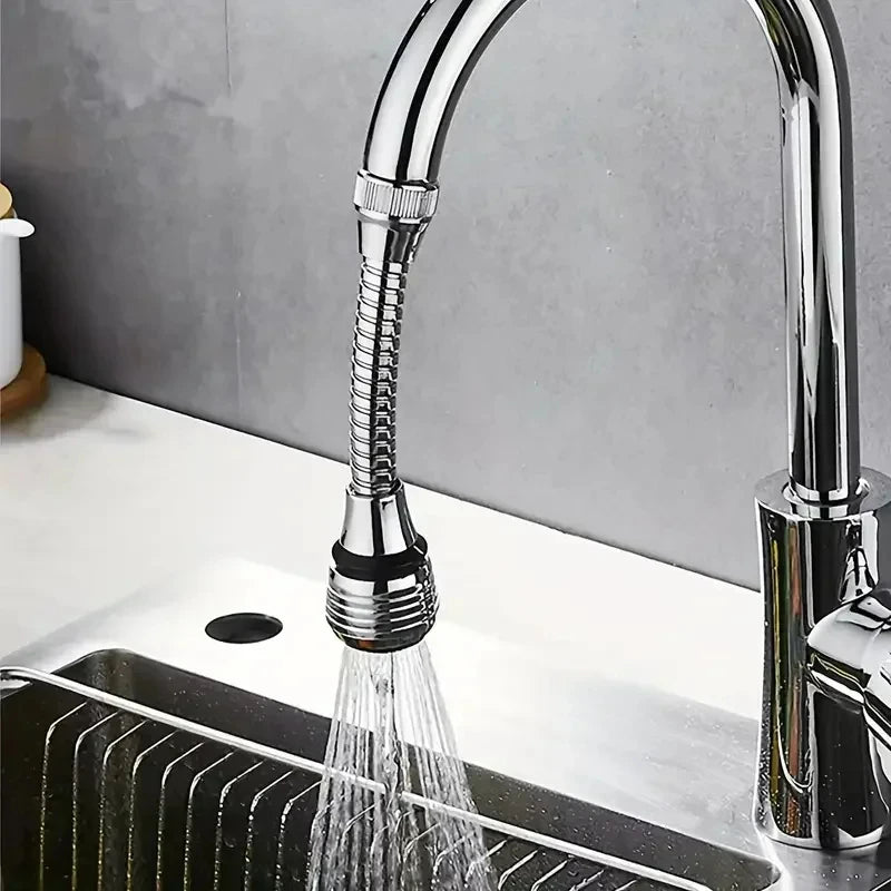 360° Rotating Kitchen Long Faucet Pressure Splash Proof Extended Filtering Foam Kitchen Universal Faucet Dual Mode Spray