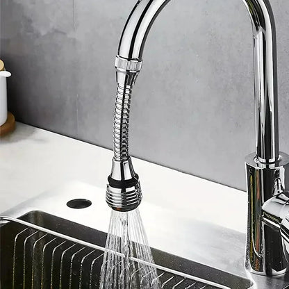 360° Rotating Kitchen Long Faucet Pressure Splash Proof Extended Filtering Foam Kitchen Universal Faucet Dual Mode Spray