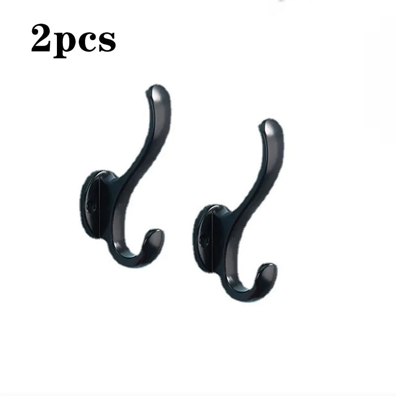2/4pcs Wall Hooks Nail Hanging Rack Home Keys Clothes Hanger Door Robe Hook Coat Rack Towel Holder Bathroom Kitchen Accessories