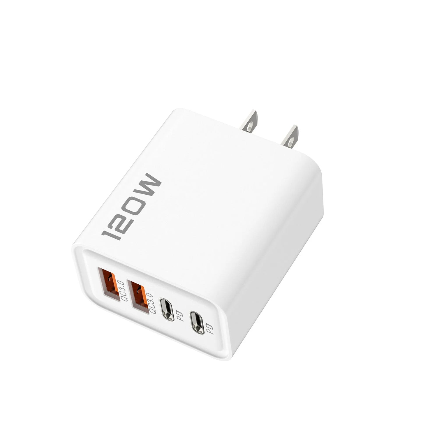 120W Multi Port USB Type C Quick Fast Charger PD QC3.0 Wall Power Adapter EU US UK Plug For iPhone 17 16 15 14 Samsung Xiaomi