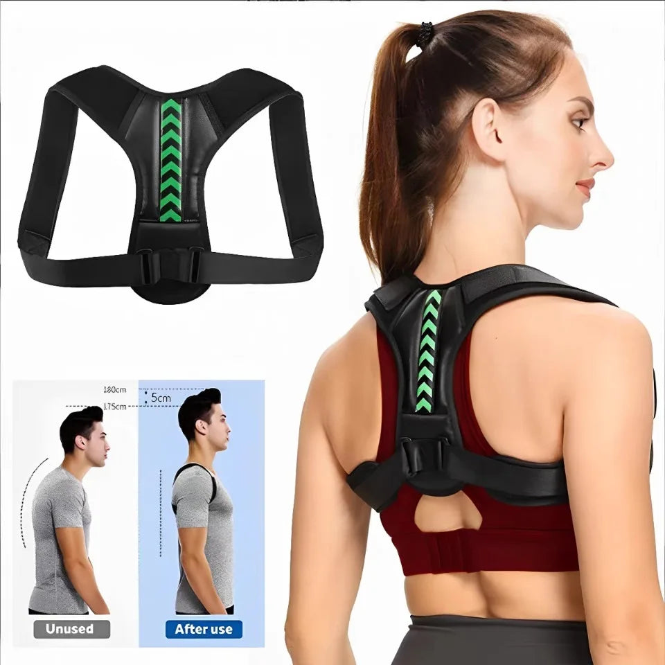 Adjustable Posture Corrector Belt Upper Back Clavicle Spine Support Neck Brace for Home Office Sport Use Shoulder Back Brace