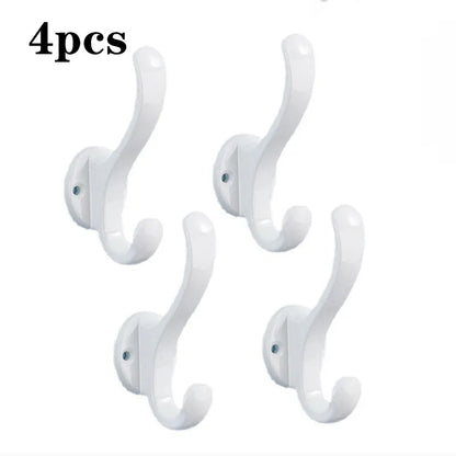 2/4pcs Wall Hooks Nail Hanging Rack Home Keys Clothes Hanger Door Robe Hook Coat Rack Towel Holder Bathroom Kitchen Accessories