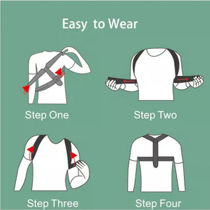 Adjustable Posture Corrector Belt Upper Back Clavicle Spine Support Neck Brace for Home Office Sport Use Shoulder Back Brace