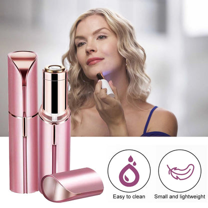 New Electric Facial Hair Removal Epilator Eyebrow Lipstick Shape Painless Facial Sensitive Areas Bikini Depilator Shaver Trimmer