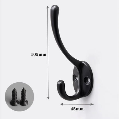 2/4pcs Wall Hooks Nail Hanging Rack Home Keys Clothes Hanger Door Robe Hook Coat Rack Towel Holder Bathroom Kitchen Accessories