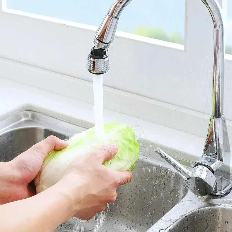 360° Rotating Kitchen Long Faucet Pressure Splash Proof Extended Filtering Foam Kitchen Universal Faucet Dual Mode Spray