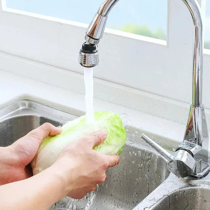 360° Rotating Kitchen Long Faucet Pressure Splash Proof Extended Filtering Foam Kitchen Universal Faucet Dual Mode Spray