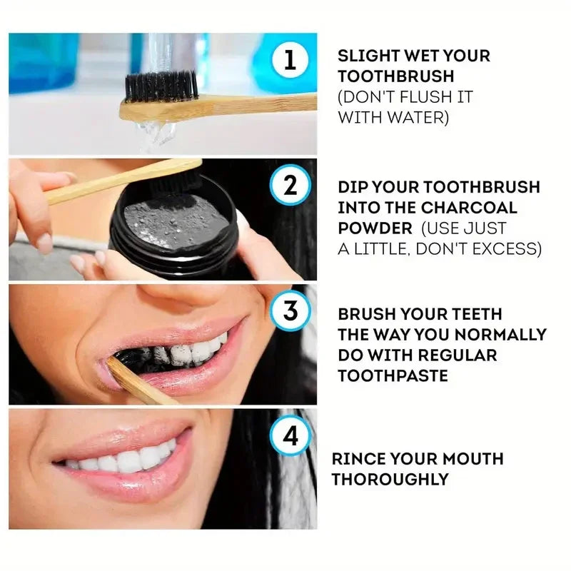 Teeth Whitening Powder - Natural Whitening & Deep Cleaning for Men & Women, Daily Fresh Breath Toothpaste
