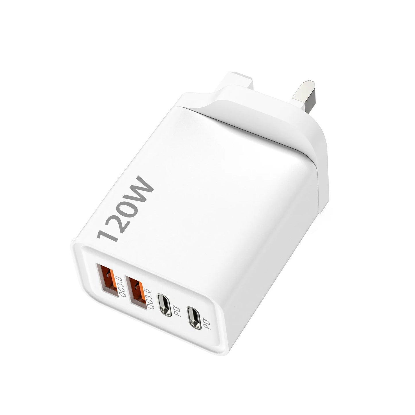 120W Multi Port USB Type C Quick Fast Charger PD QC3.0 Wall Power Adapter EU US UK Plug For iPhone 17 16 15 14 Samsung Xiaomi