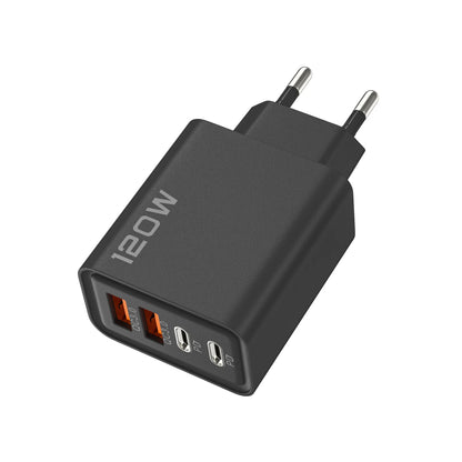 120W Multi Port USB Type C Quick Fast Charger PD QC3.0 Wall Power Adapter EU US UK Plug For iPhone 17 16 15 14 Samsung Xiaomi